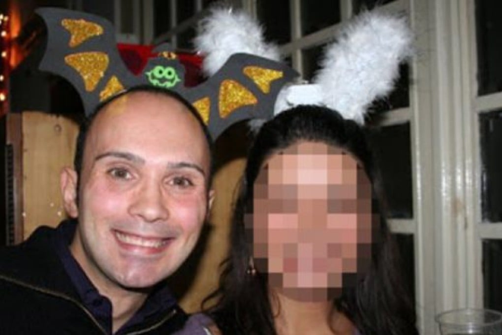 Dino Maglio with a woman guest. He was recently convicted of raping a 16-year-old Australian girl whose family used Couchsurfing to book a stay at his home in Italy.