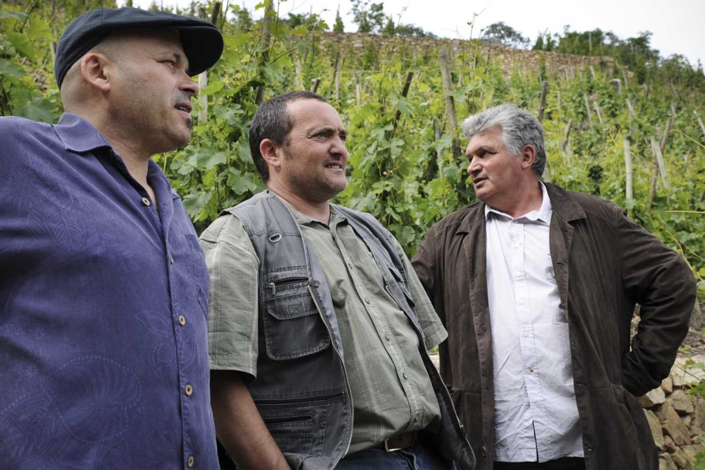 Winemakers (from left) François Villard, Yves Cuilleron and Pierre Gaillard.