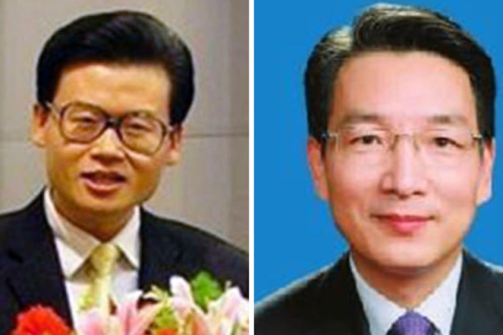 Meng Xiangfeng (left) has become Xi Jinping's deputy chief of staff and Su Deliang has been promoted to the country's deputy chief spy. Photos: SCMP Pictures