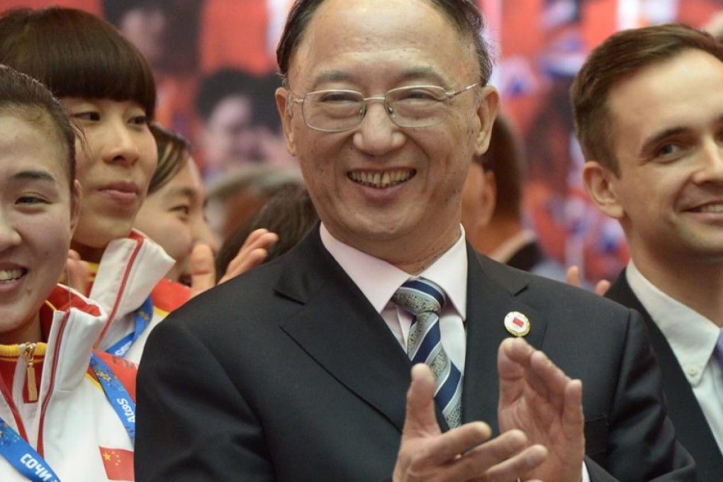 China sports minister Liu Peng (left) wants to see changes. Photo: EPA