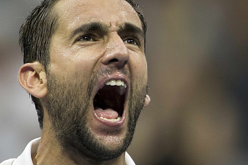 Marin Cilic celebrates his win. Photo: Reuters