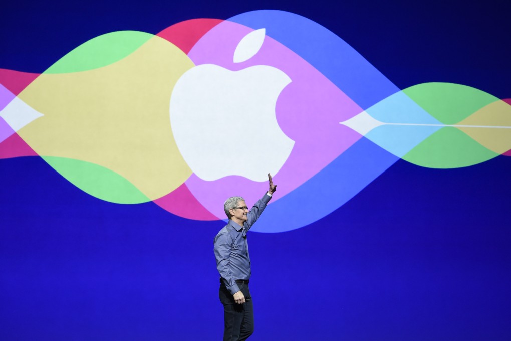 Apple's Tim Cook at an event to launch the iPhone 6S and iPad Pro. Photo: Xinhua