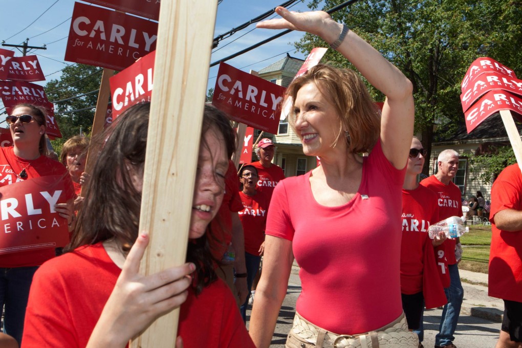 Republican Presidential candidate Carly Fiorina became the 11th candidate to be allowed into the CNN debate. Photo: AFP