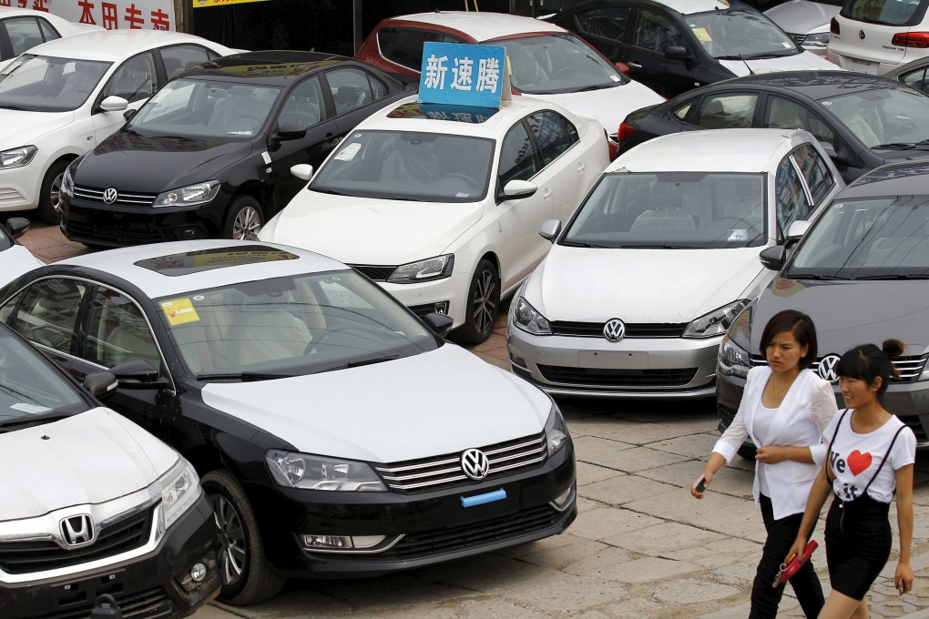 More than 15 million vehicles were sold in China in the first eight months of the year. Photo: Reuters