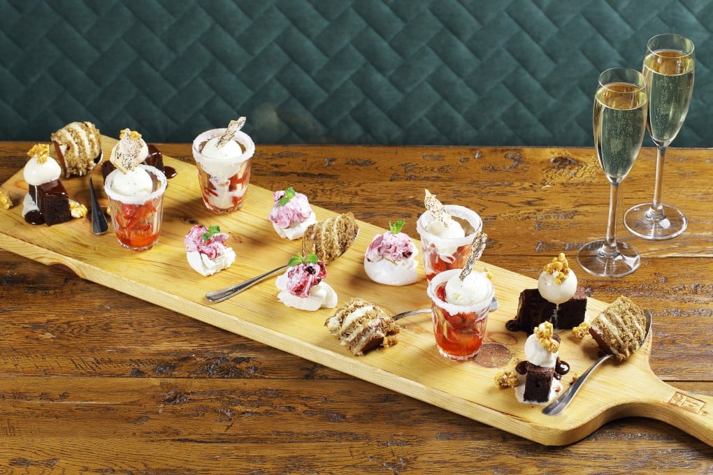 Afternoon tea at Jamie's Italian features sweet and savoury planks
