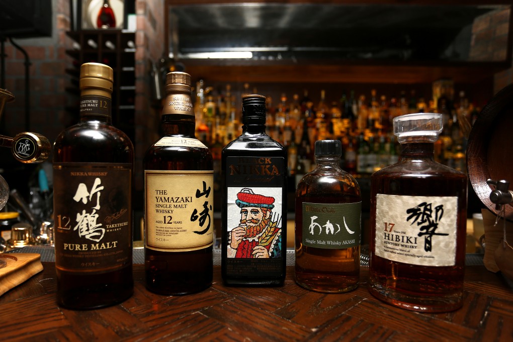 A selection of Japanese whiskies from Stockton Bar in Central, Hong Kong. Photo: Jonathan Wong