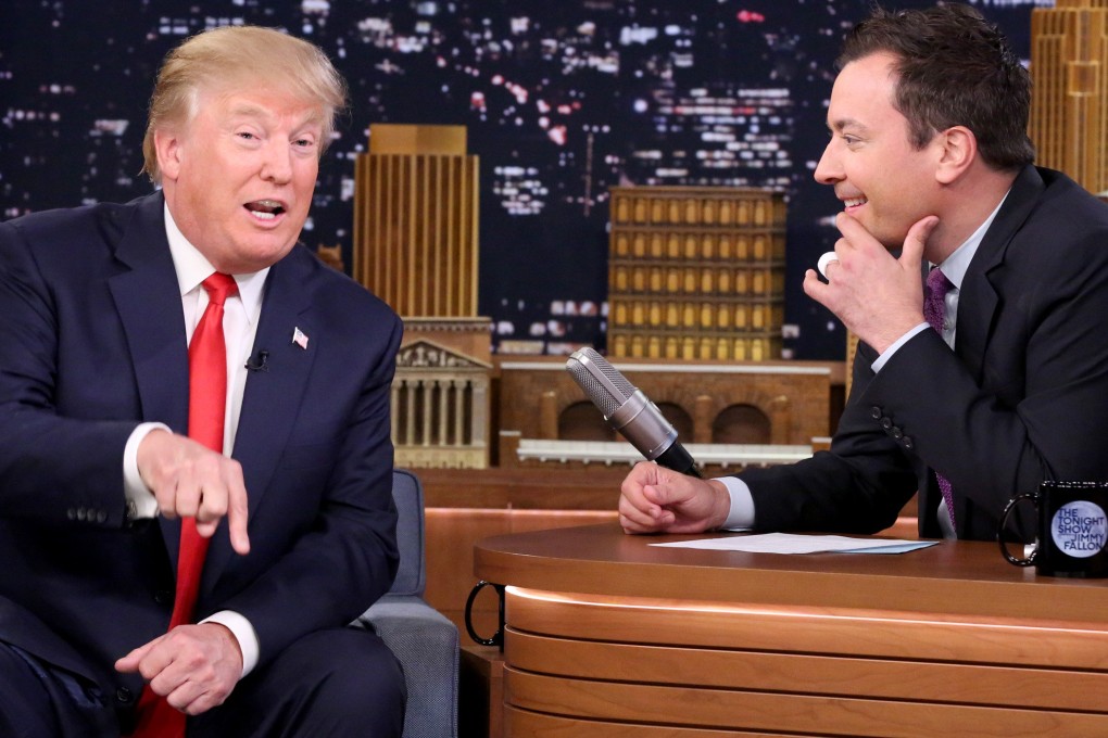 Republican presidential candidate Donald Trump appears on Jimmy Fallon's Tonight Show. Photo: AP