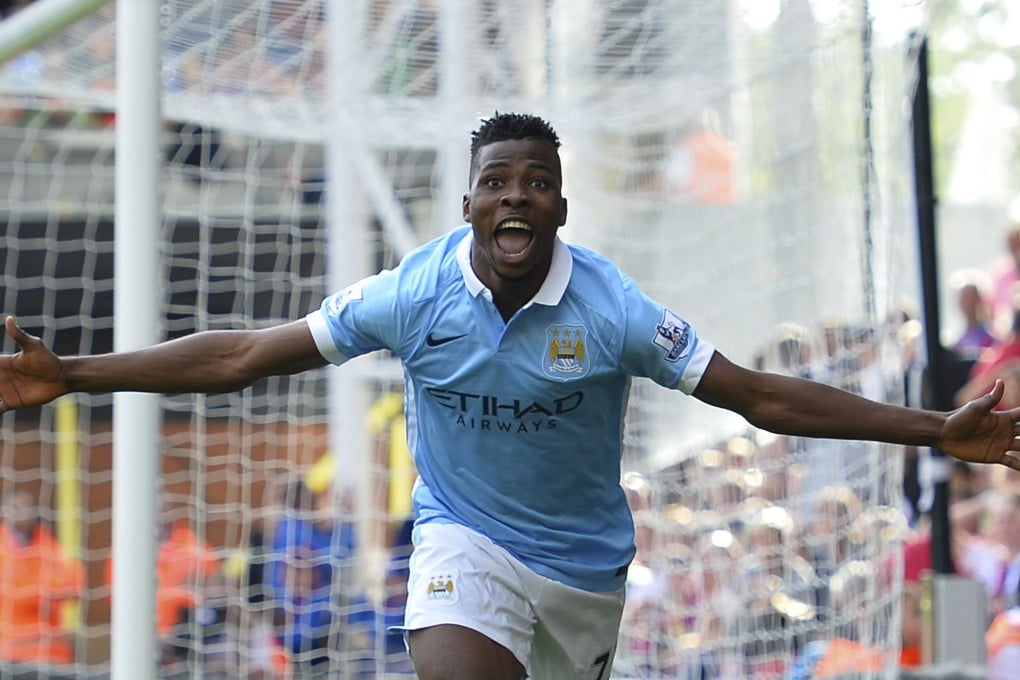 Manchester City's Nigerian striker Kelechi Iheanacho seizes his chance, scoring the winning goal against Crystal Palace at Selhurst Park. Photo: AFP