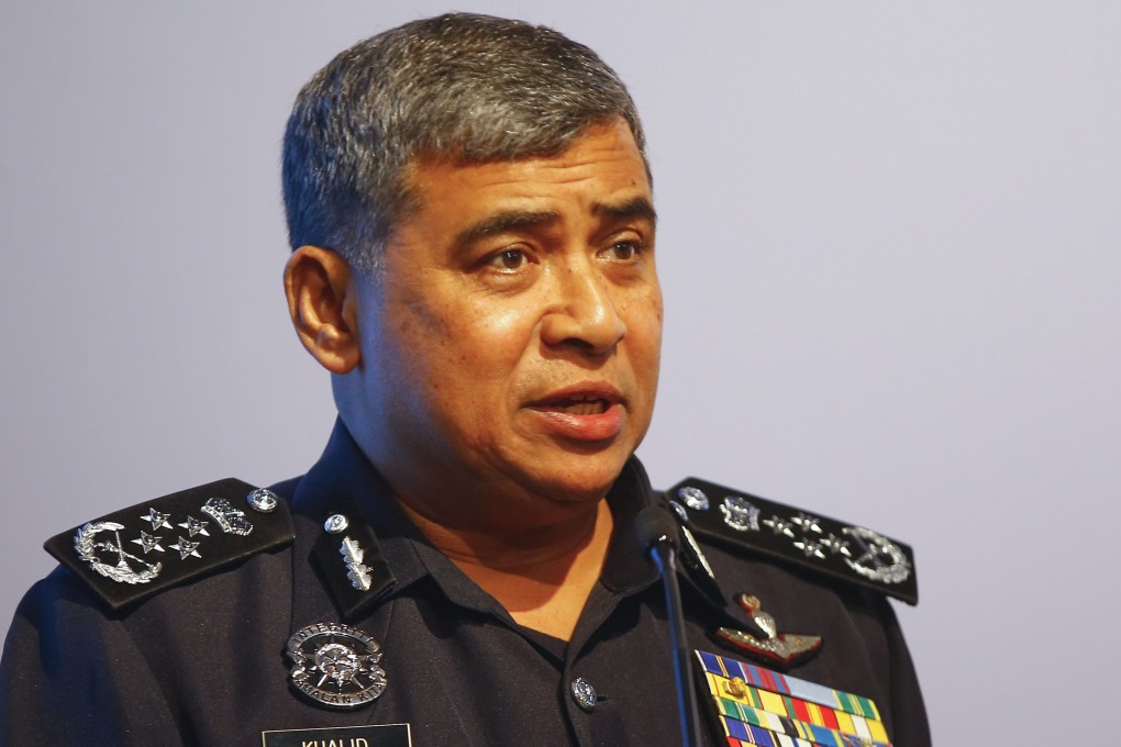 Malaysia's Inspector-General of Police  Khalid Abu Bakar said two Malaysians and a Pakistani national were arrested. Photo: EPA