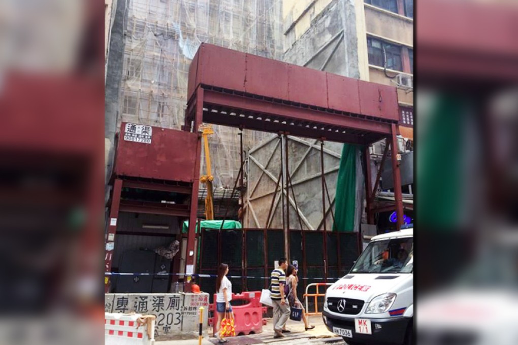 The female corpse was found near the junction of Portland and Dundas streets. Photo: SCMP Pictures