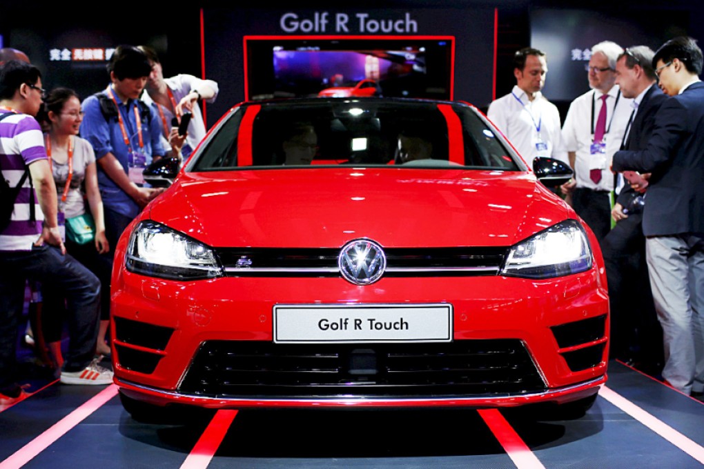 German machinery exports to China fell 5 per cent in the first half of 2015 and Volkswagen and BMW’s car sales in China have started to wane. German auto, engineering and chemical stocks have tumbled. Photo: Reuters