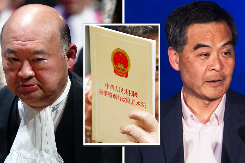 Chief Justice Geoffrey Ma Tao's comments were made hours after Leung said the status of chief executive “is indeed transcendent”. Photo: SCMP Pictures