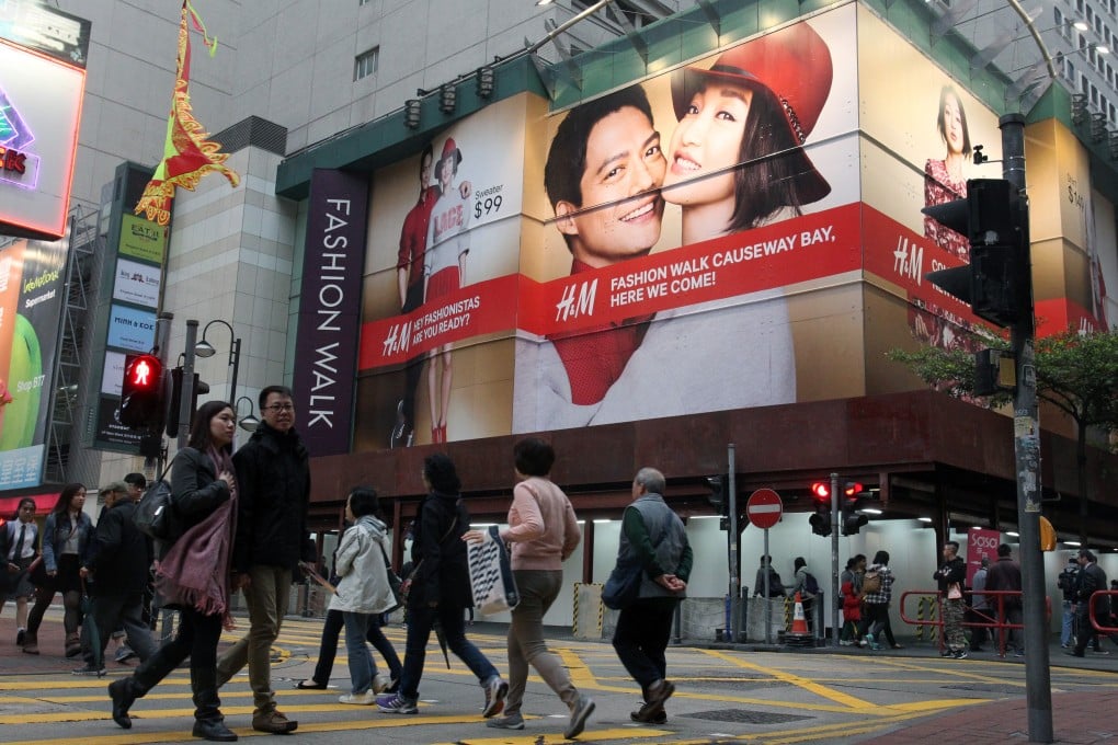 H&M says sales grew 1 per cent rise last month. Photo: May Tse