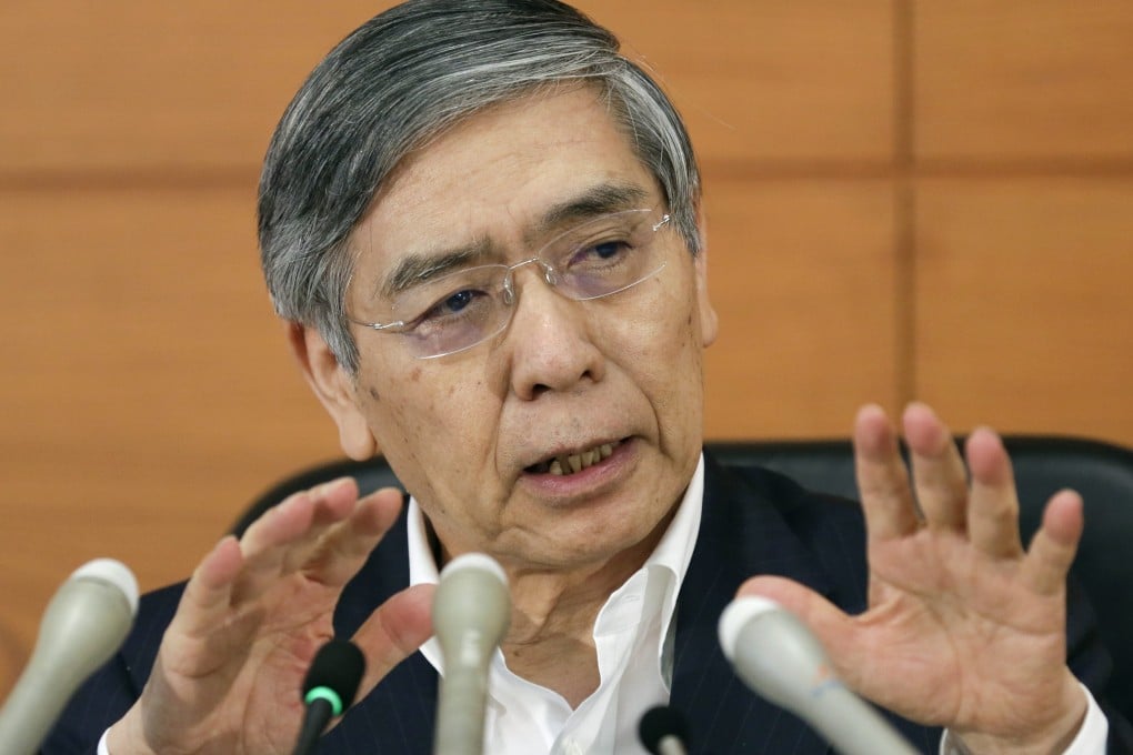 Bank of Japan governor Haruhiko Kuroda is confident the economy can weather the hit from China's slowdown and weak demand in the rest of Asia. Photo: EPA