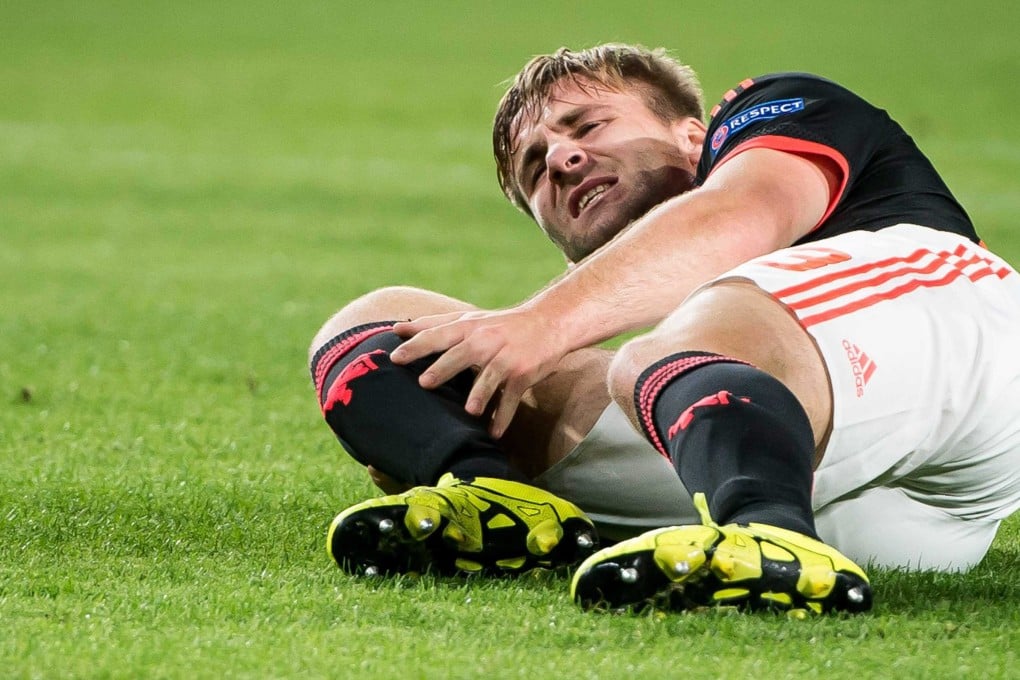 Luke Shaw may miss Euro 2016. Photo: EPA