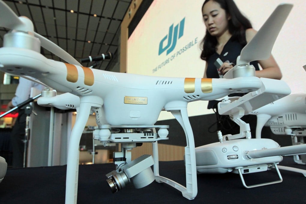 Shenzhen company DJI dominates the world's consumer drones market and is known for its Phantom flying cameras. Photo: Bruce Yan