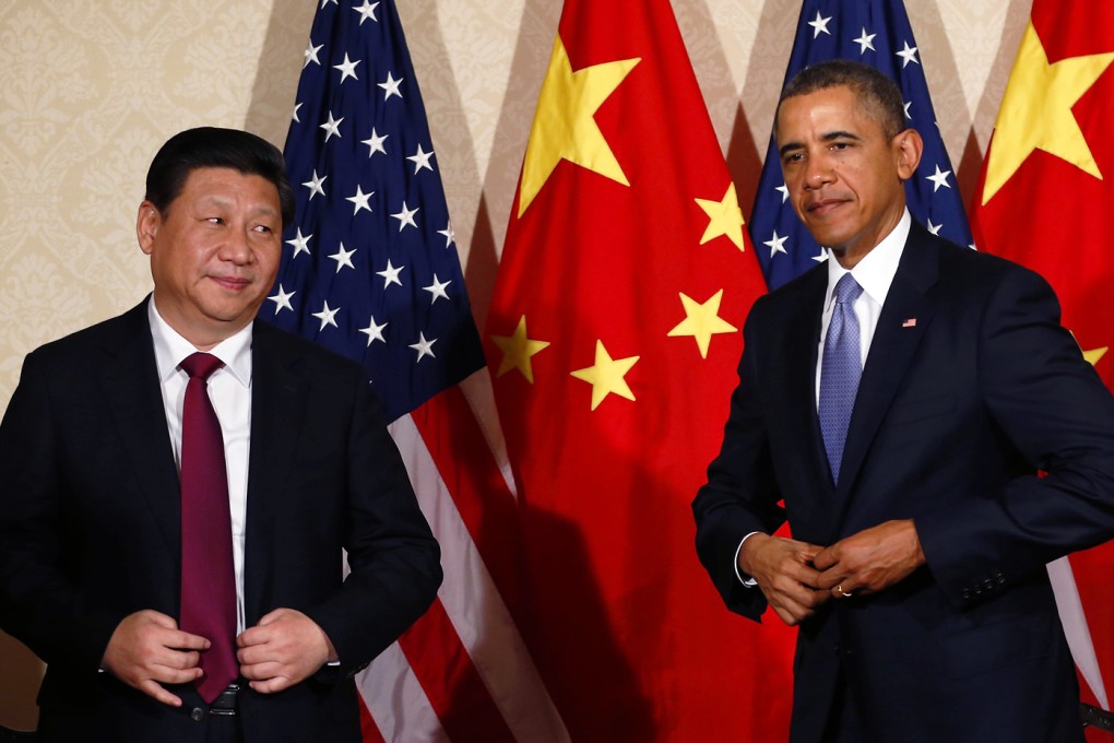 US President Barack Obama meets President Xi Jinping on the sidelines of a summit in The Hague last year. They will meet again next week in Washington. Photo: Reuters