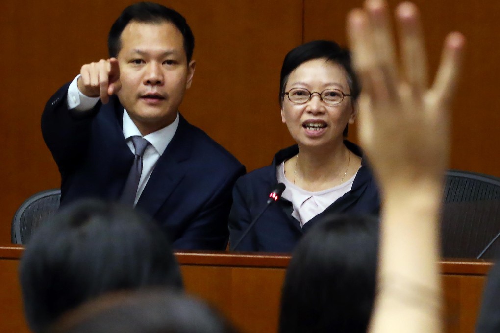 Legislators Dennis Kwok and Cyd Ho are part of a new team that will share news with their pan-democratic allies. Photo: Felix Wong