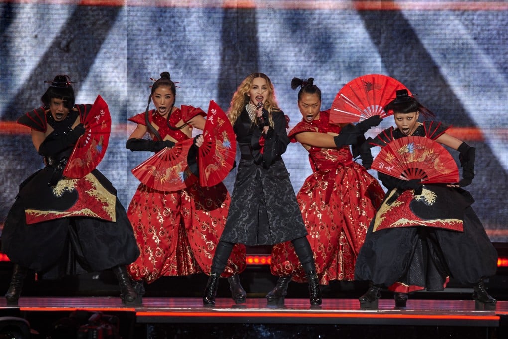 Madonna onstage at Madison Square Garden in New York. Photo: AP