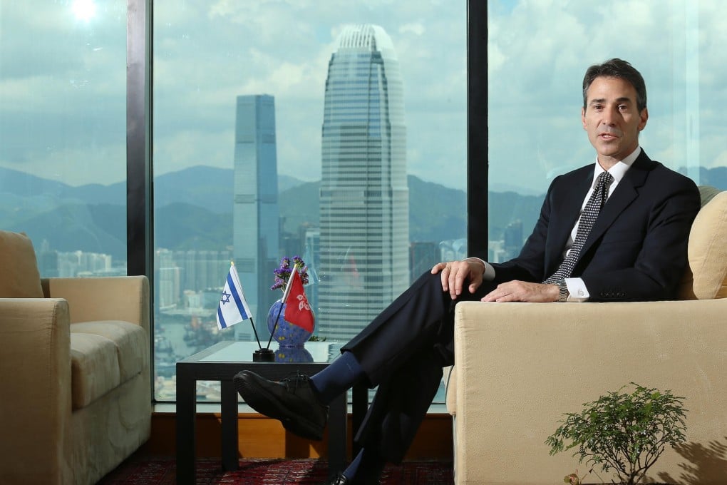 Sagi Karni, in his Peak office, enjoys Hong Kong's can-do spirit and outdoor attractions.Photo: K. Y. Cheng