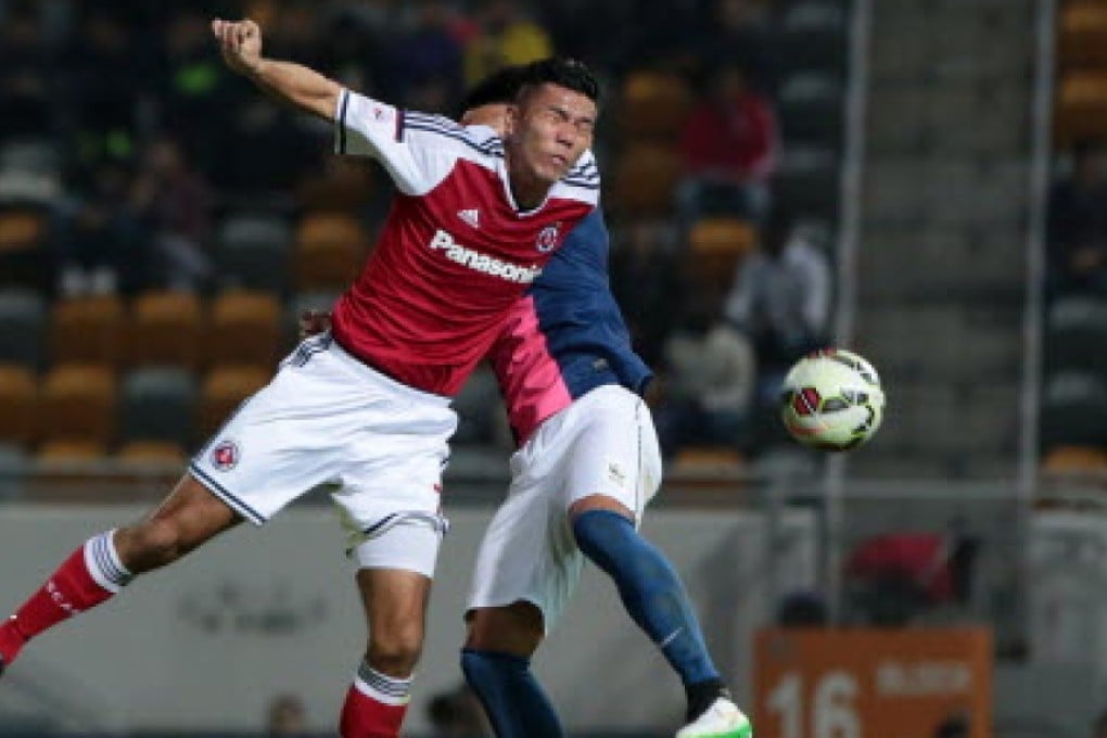 South China's Chan Siu-ki had two assists against Kitchee in the Community Cup. Photo: Felix Wong