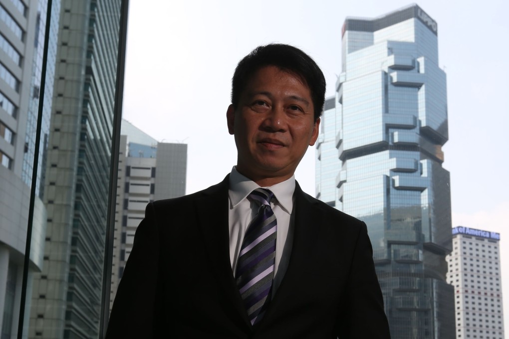 Eddie Cheung Kwok-choi, the deputy secretary for financial services and the treasury, unveiled the government's blueprint for the proposed Insurance Authority. Photo: Edward Wong