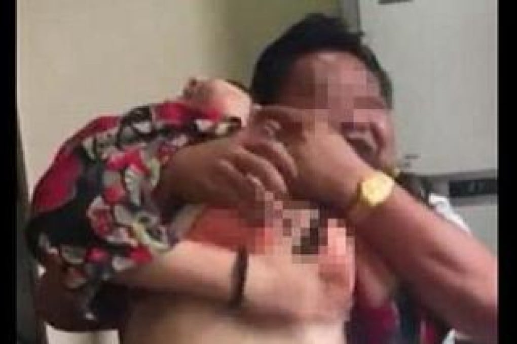 Videos showed Chen Jianming, the now former deputy party secretary of Changxi village,groping a woman. Photo: Chinanews.com