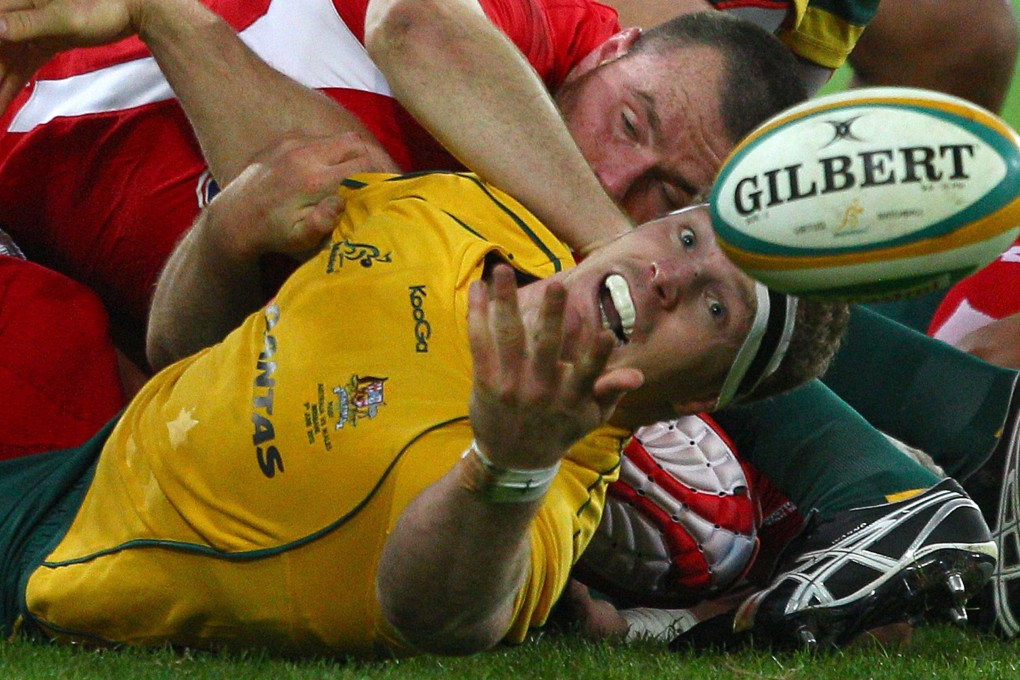 Australia openside flanker David Pocock (bottom) is named alongside Michael Hooper for their Rugby World Cup opener against Fiji. Photo: AP