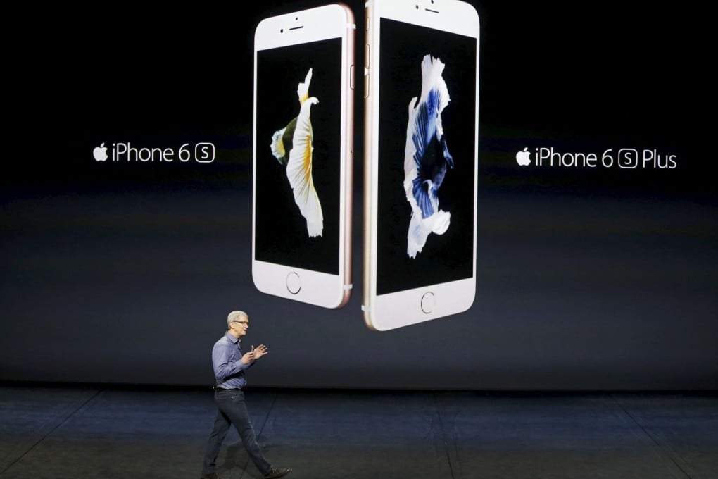 Apple CEO Tim Cook introduces the iPhone 6s and iPhone 6s Plus in San Francisco on September 9. Photo: Reuters