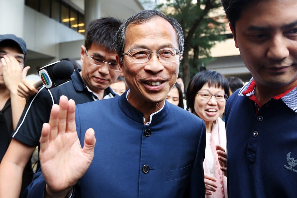 Legislative Council president Jasper Tsang is summoned as a defence witness to explain why he called the police during protesters’ storming of the Admiralty complex last year. Photo: Sam Tsang