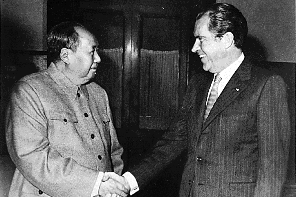 Chairman Mao Zedong meets US President Richard Nixon in 1972. Photo: SCMP Pictures