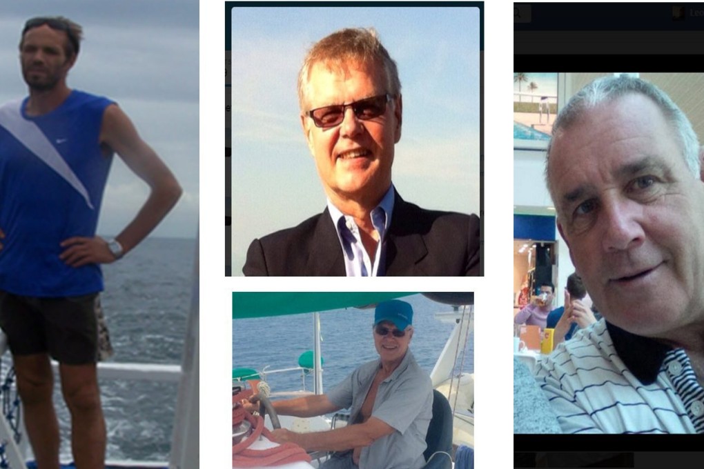 The abducted foreigners are Norwegian national Kjartan Sekkingstad (left), Canadians John Ridsdel (centre), and his friend Robert Hall (right). Photo: EPA