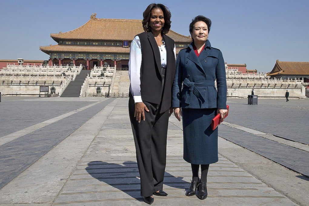 Michelle Obama and Peng Liyuan in Beijing last year. Photo: AP