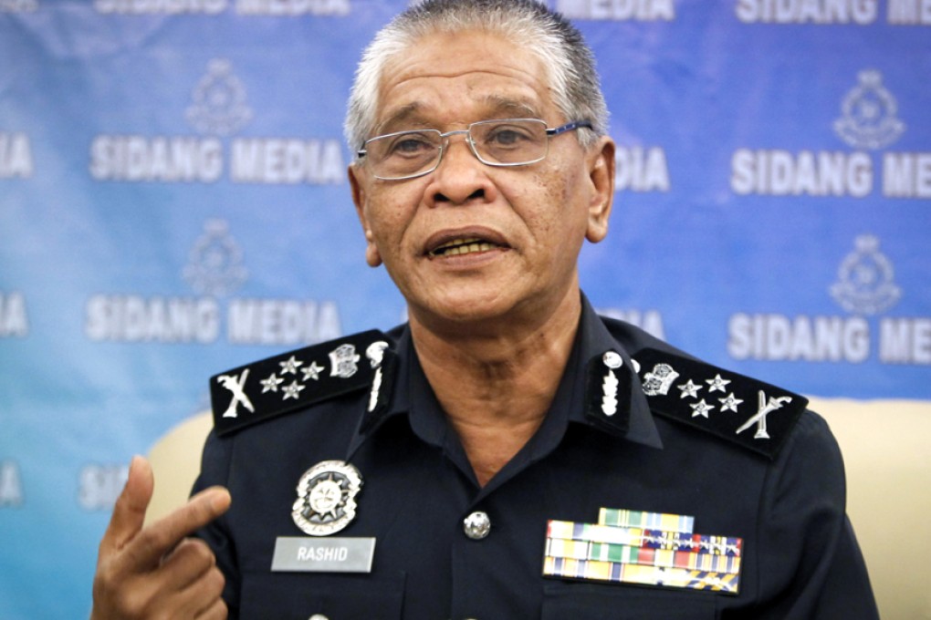 Malaysian police Deputy Inspector General Noor Rashid Ibrahim said he did not think the suspects were linked directly to the bombing in Thailand. Photo: AP