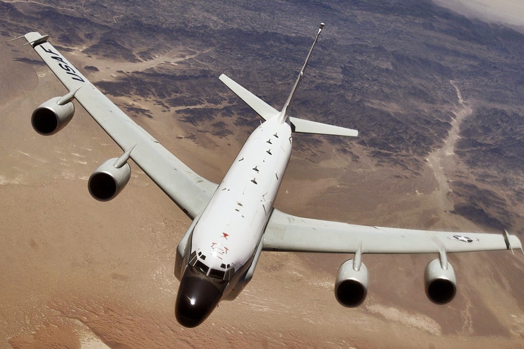 The interception by a Chinese warplane on September 15 involved an American RC-135 reconnaissance aircraft (above), about 128km east of the Shandong peninsula in the Yellow Sea, US officials say. Photo: SCMP Pictures
