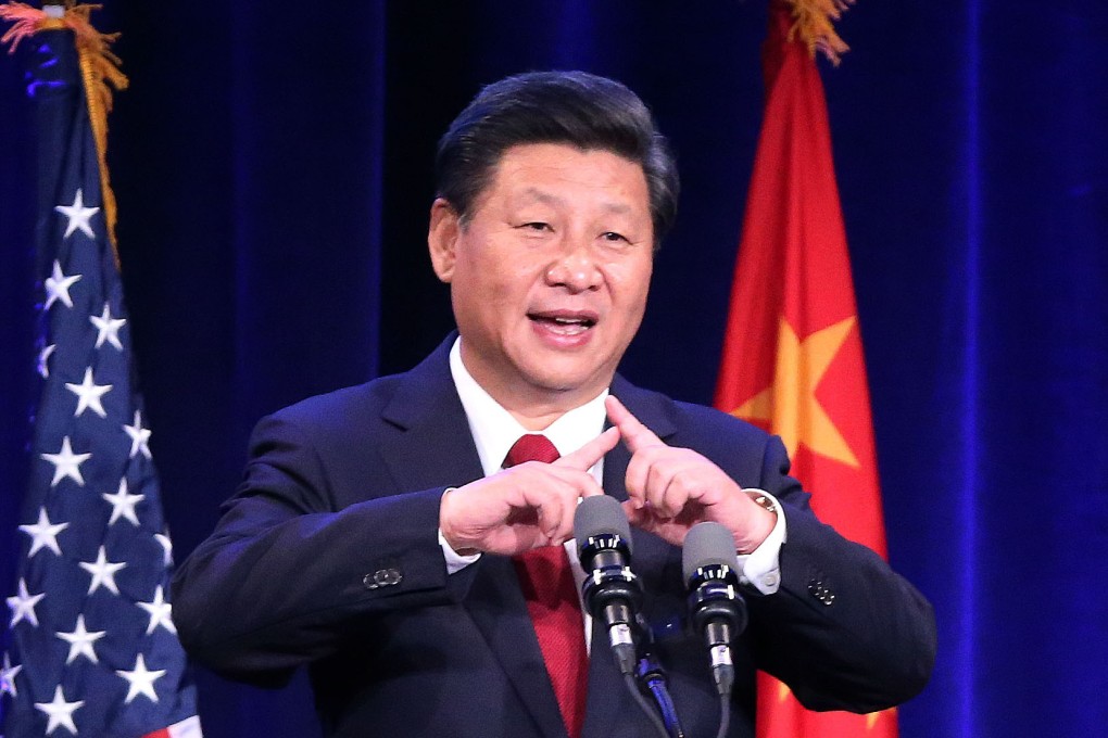 Chinese President Xi Jinping delivers a speech to US business leaders in Seattle on Wednesday. Photo: Xinhua