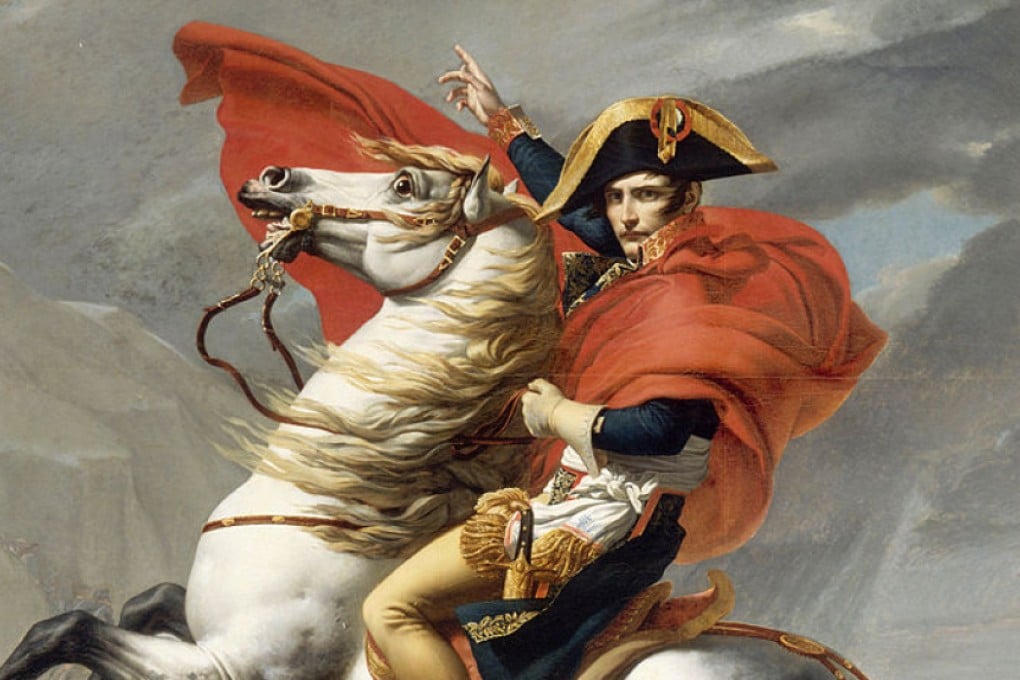 Napoleon at the Saint-Bernard Pass, by Jacques Louis David. The former emperor may have been bored in exile on Saint Helena, but his provisions list proves he was well fed. Photo: Google Art Project