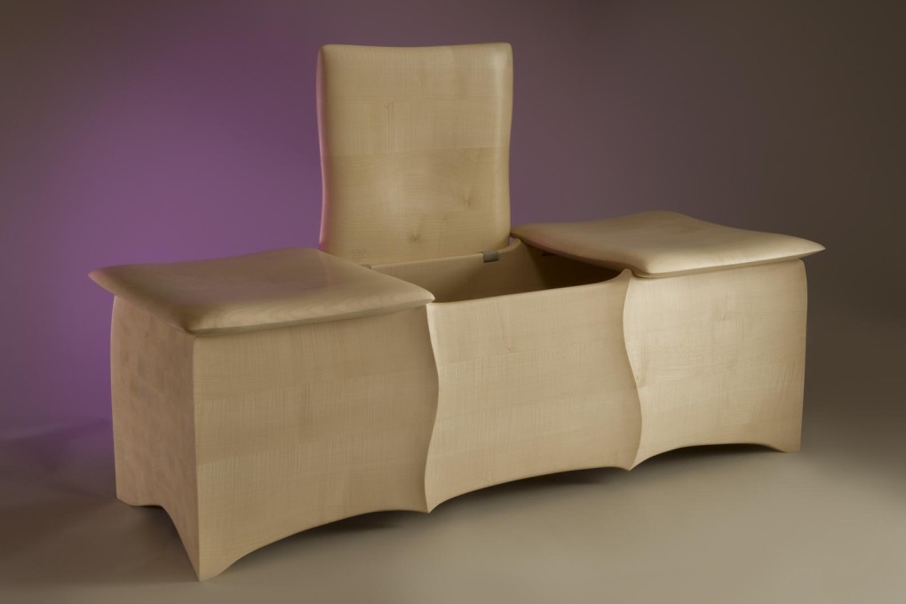 The designer's Cushions bench.