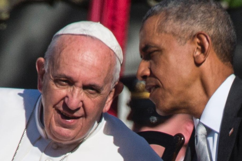 Pope Francis meets US President Barack Obama in Washington, DC. Photo: Reuters