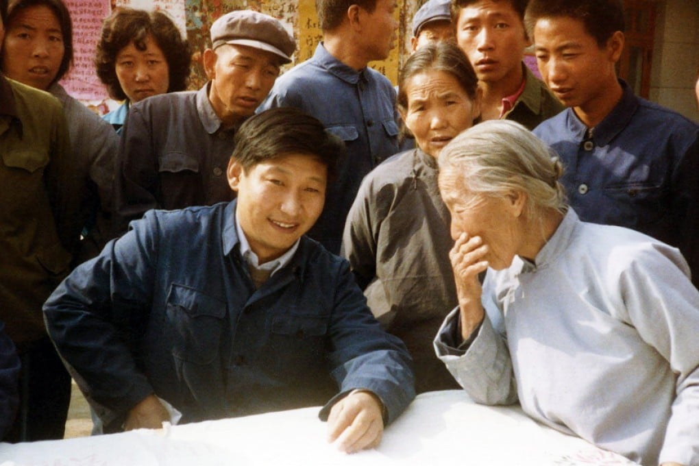 Xi Jinping (left) as a county secretary in Hebei during his younger days. Photo: SCMP Pictures