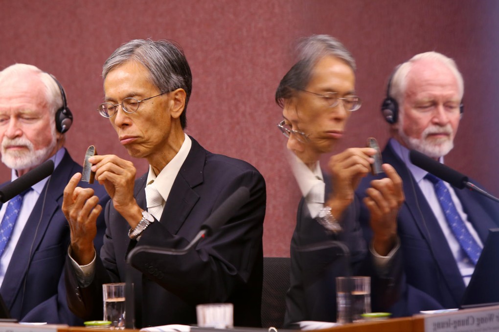 Chan Hon-fai explains the task force's findings. Photo: Edmond So