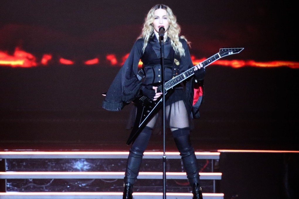 Madonna performs in Madison Square Garden, New York, during her Rebel Heart tour.