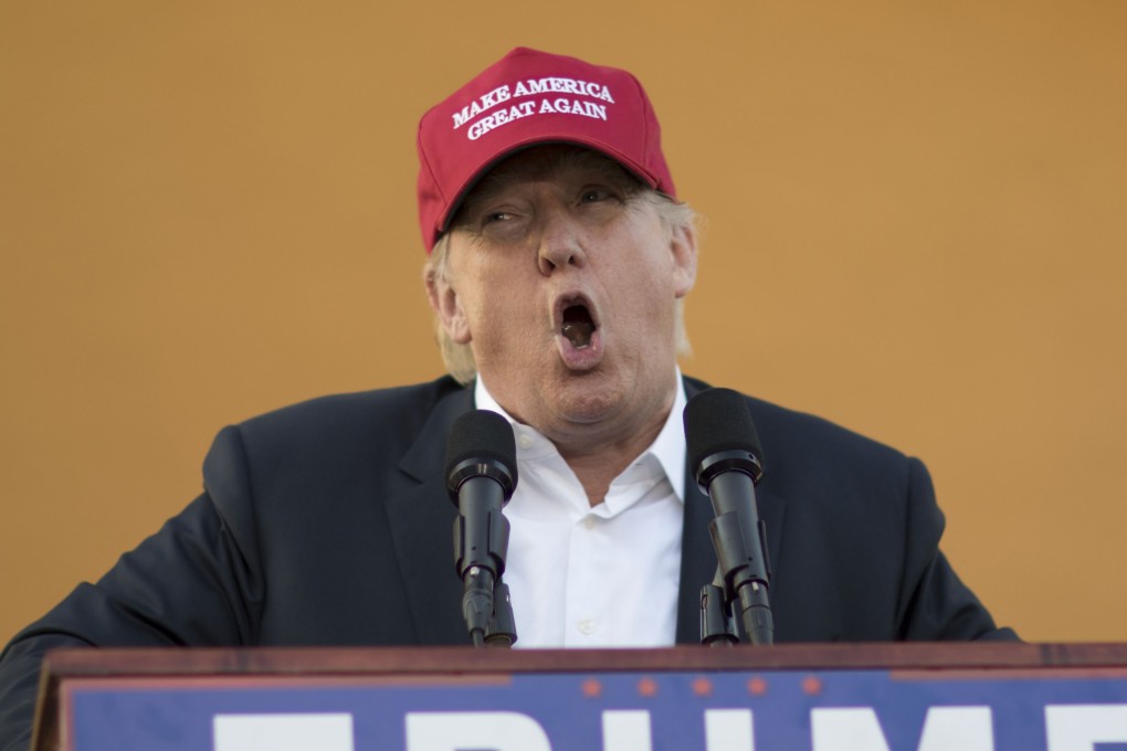 Republican presidential candidate Donald Trump during a campaign rally at the Oklahoma State Fair. Photo: AP