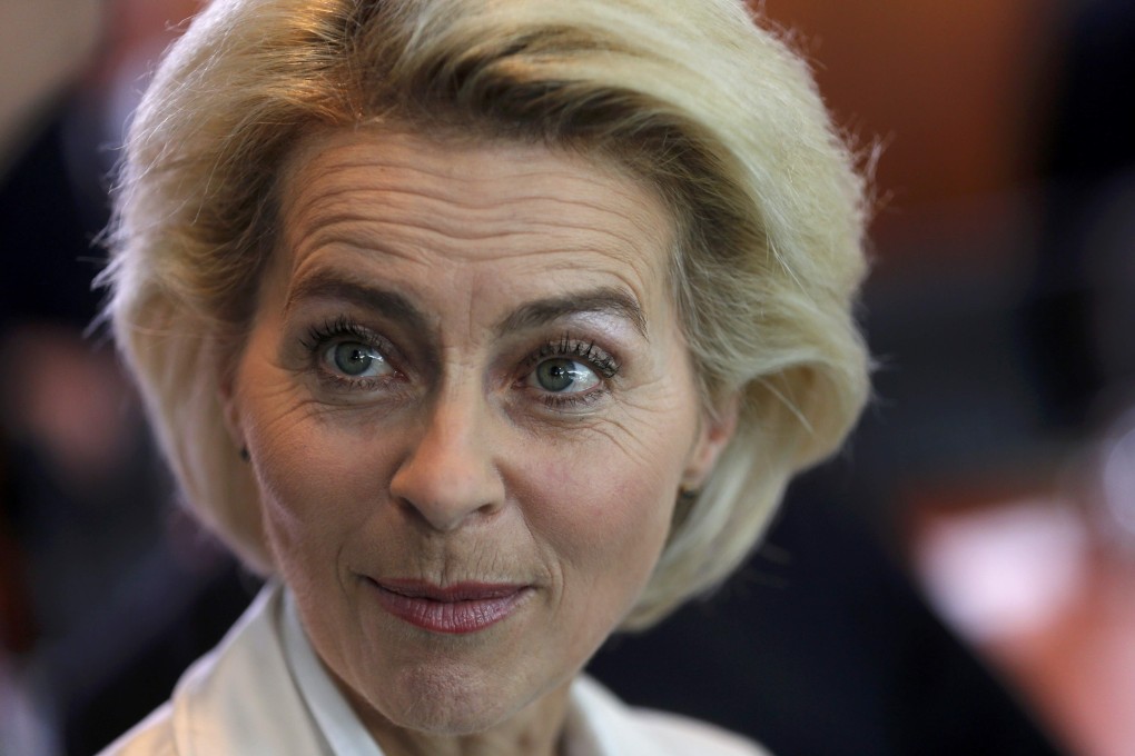 German Defence Minister Ursula von der Leyen has denied plagiarising portions of her doctoral thesis. Photo: Reuters