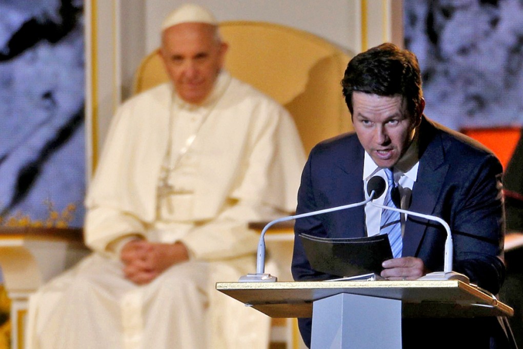 Mark Wahlberg (Right) referenced "Ted" while acting as master of ceremonies last night. Photo: Reuters