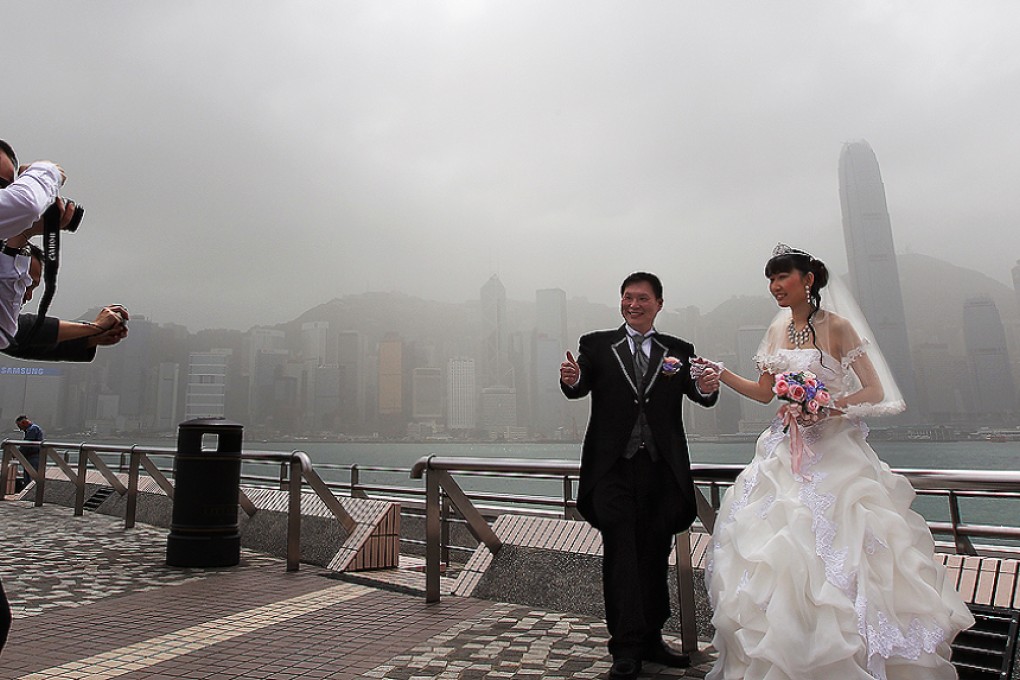 According to the statistics, 27,768 people remarried last year, up 39 per cent from 2005. Photo: Jonathan Wong