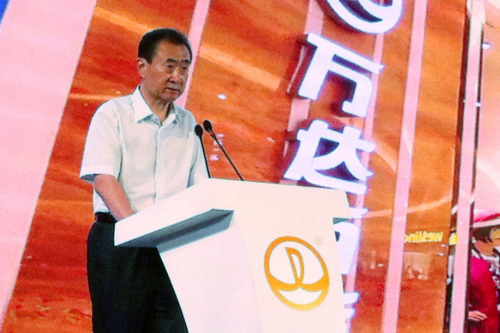 Wang Jianlin at the event to mark Yunnan's project deals and the opening of a 15 billion yuan resort in Xishuangbanna. Photo: Langi Chiang