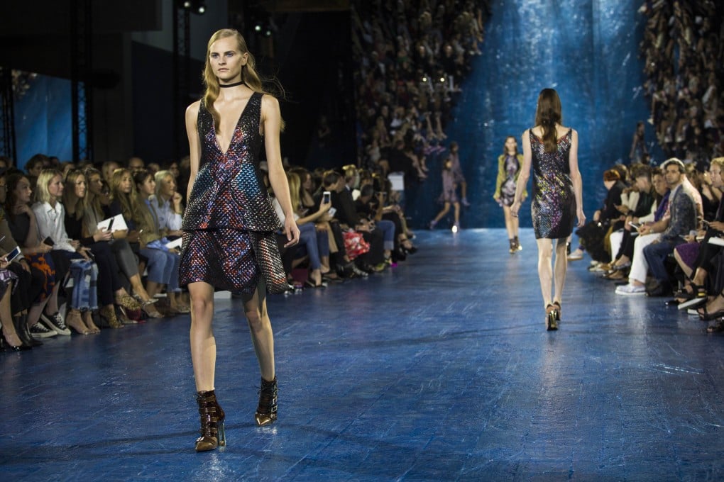 Katrantzou's collection is a lesson in intricate surface design. Photo: AFP