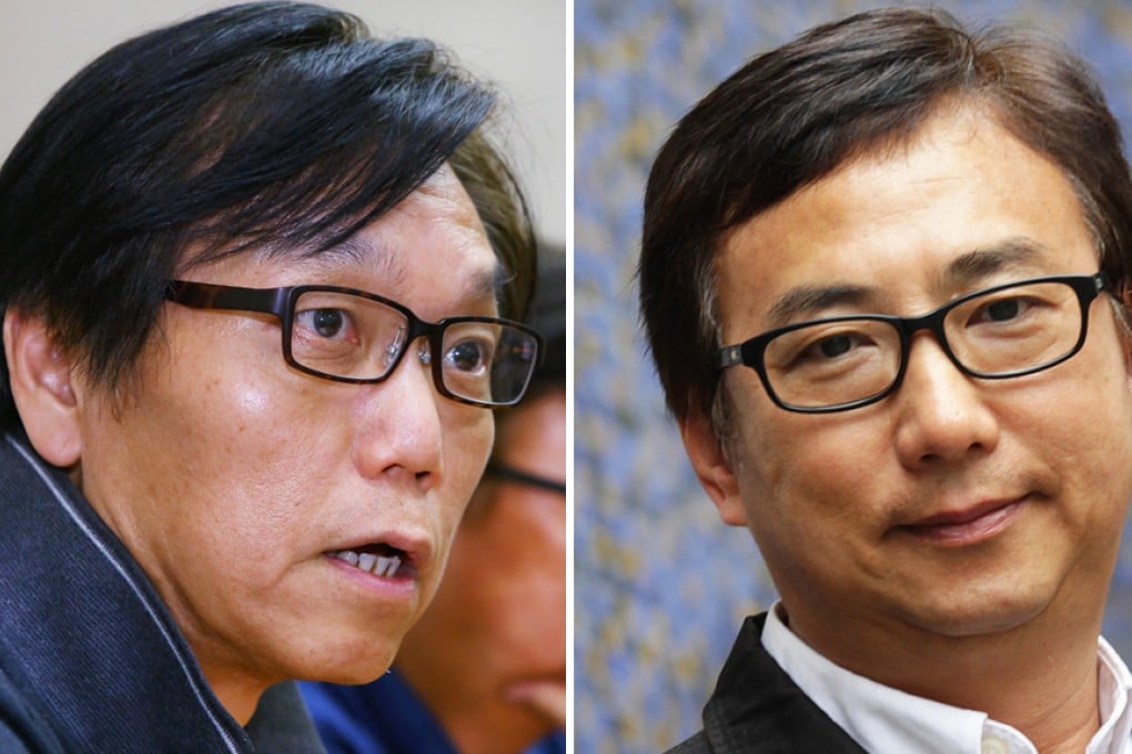 Third Side is headed by two founding members of the Democratic Party, former lawmakers Tik Chi-yuen (right) and Nelson Wong Sing-chi (left), who are widely seen as moderate pan-democrats. Photos: Edmond So, Dickson Lee