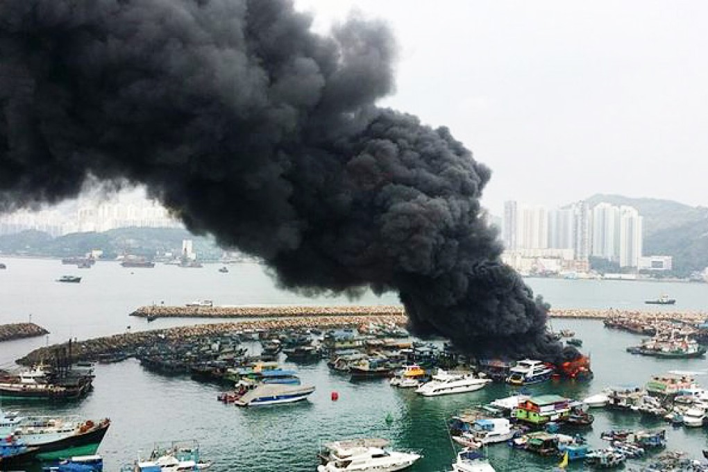 Five injured as fire sweeps through boats at Hong Kong’s Shau Kei Wan typhoon shelter